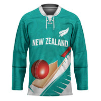 Custom New Zealand Cricket Hockey Jersey Kiwi Birds Haka Dance Turquoise Fern Sporty Style LT03 Unisex Turquoise - Polynesian Pride