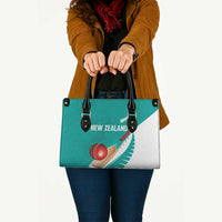 New Zealand Cricket Leather Bag Kiwi Birds Haka Dance Turquoise Fern Sporty Style LT03 - Polynesian Pride