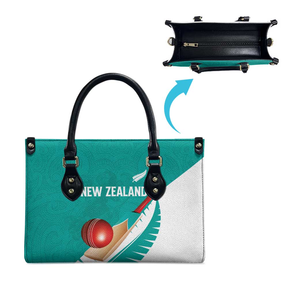 New Zealand Cricket Leather Bag Kiwi Birds Haka Dance Turquoise Fern Sporty Style LT03 - Polynesian Pride