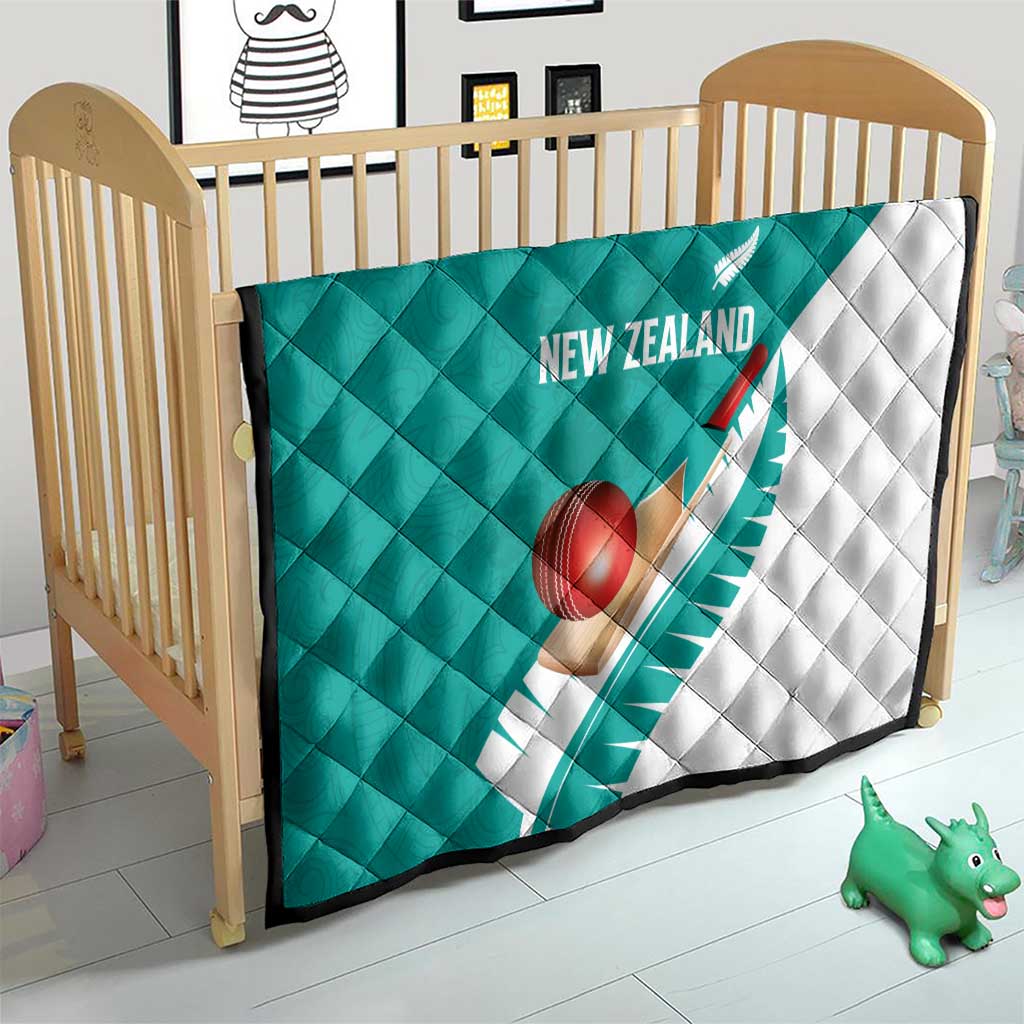 New Zealand Cricket Quilt Kiwi Birds Haka Dance Turquoise Fern Sporty Style LT03 - Polynesian Pride