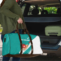 New Zealand Cricket Travel Bag Kiwi Birds Haka Dance Turquoise Fern Sporty Style LT03 - Polynesian Pride