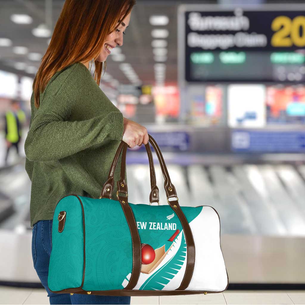 New Zealand Cricket Travel Bag Kiwi Birds Haka Dance Turquoise Fern Sporty Style LT03 - Polynesian Pride