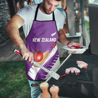 New Zealand Cricket Apron Kiwi Birds Haka Dance Purple Fern Sporty Style LT03 - Polynesian Pride