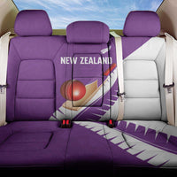 New Zealand Cricket Back Car Seat Cover Kiwi Birds Haka Dance Purple Fern Sporty Style LT03 One Size Purple - Polynesian Pride