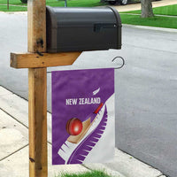 New Zealand Cricket Garden Flag Kiwi Birds Haka Dance Purple Fern Sporty Style LT03 - Polynesian Pride