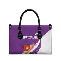 New Zealand Cricket Leather Bag Kiwi Birds Haka Dance Purple Fern Sporty Style LT03 - Polynesian Pride