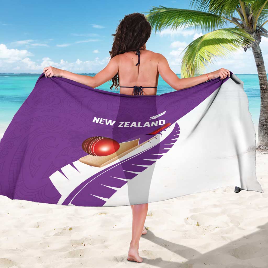New Zealand Cricket Sarong Kiwi Birds Haka Dance Purple Fern Sporty Style LT03 - Polynesian Pride