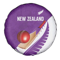 New Zealand Cricket Spare Tire Cover Kiwi Birds Haka Dance Purple Fern Sporty Style LT03 - Polynesian Pride