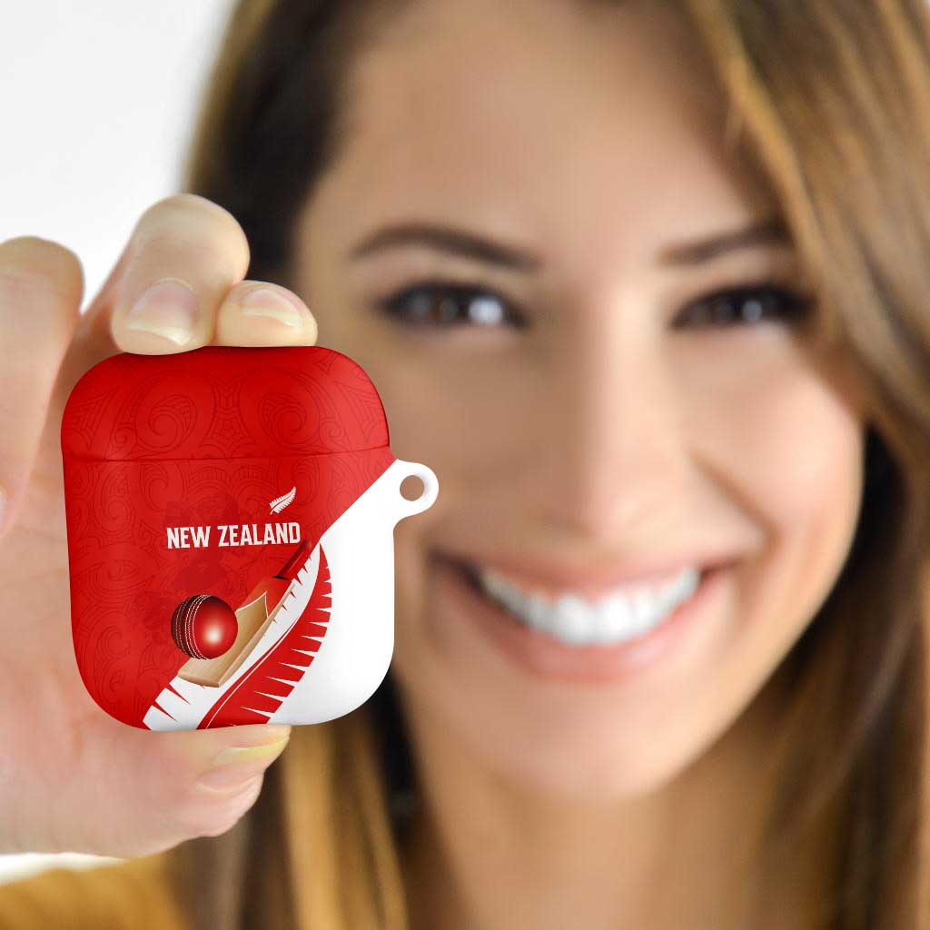 New Zealand Cricket AirPods Case Kiwi Birds Haka Dance Red Fern Sporty Style LT03 - Polynesian Pride