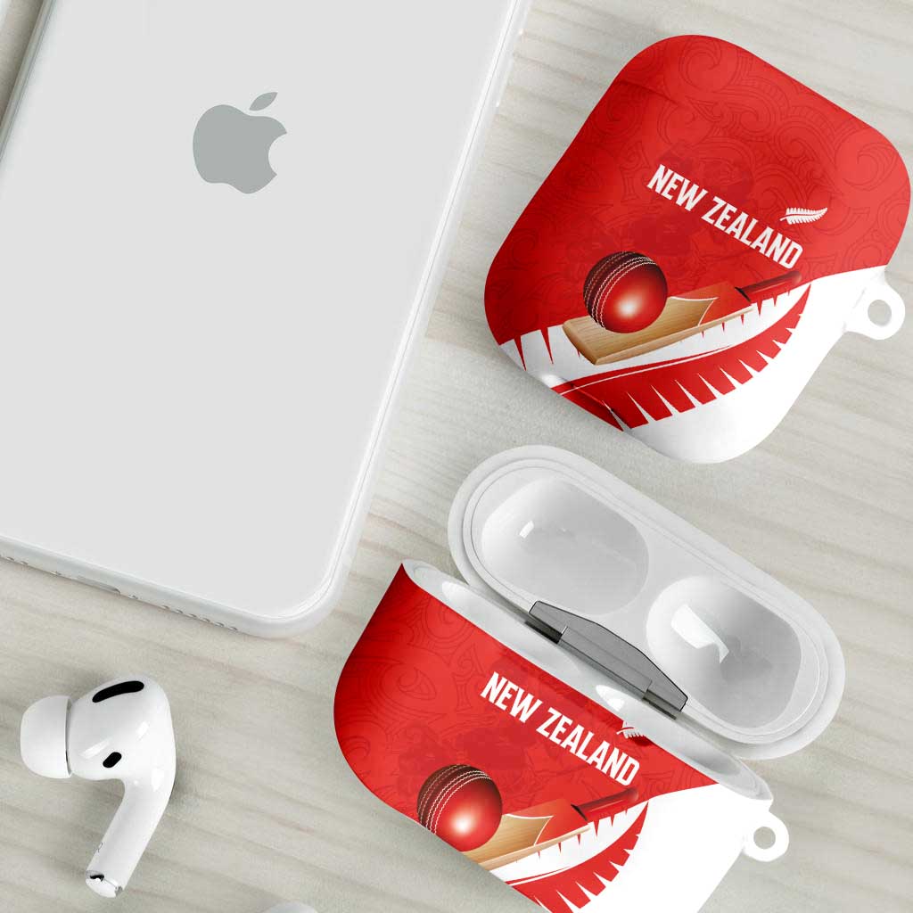 New Zealand Cricket AirPods Case Kiwi Birds Haka Dance Red Fern Sporty Style LT03 - Polynesian Pride