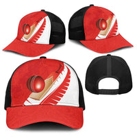New Zealand Cricket Baseball Net Cap Kiwi Birds Haka Dance Red Fern Sporty Style