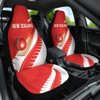 New Zealand Cricket Car Seat Cover Kiwi Birds Haka Dance Red Fern Sporty Style LT03 One Size Red - Polynesian Pride