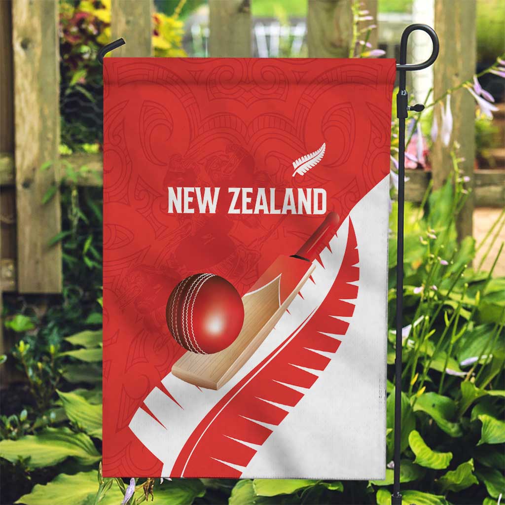 New Zealand Cricket Garden Flag Kiwi Birds Haka Dance Red Fern Sporty Style LT03 Garden Flag Red - Polynesian Pride