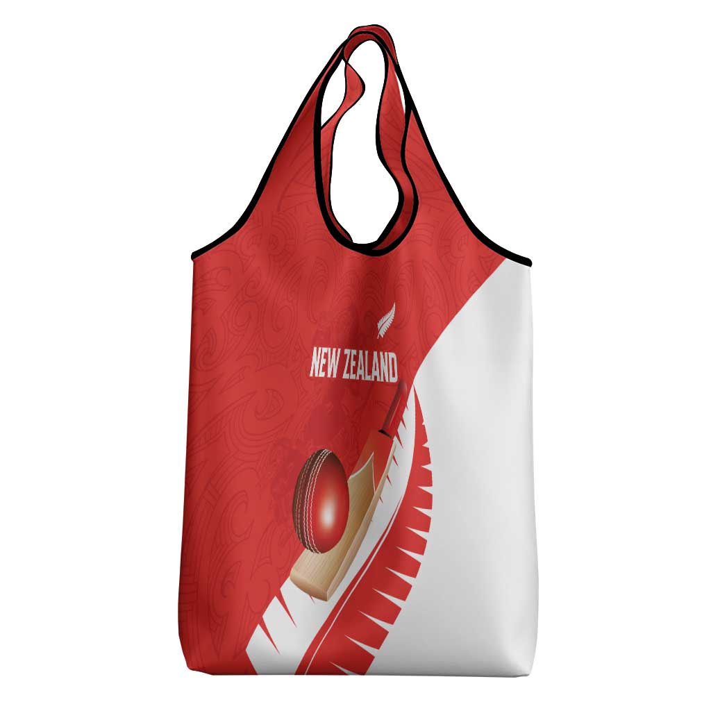 New Zealand Cricket Grocery Bag Kiwi Birds Haka Dance Red Fern Sporty Style LT03 - Polynesian Pride
