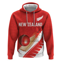 Custom New Zealand Cricket Hoodie Kiwi Birds Haka Dance Red Fern Sporty Style LT03 Pullover Hoodie Red - Polynesian Pride