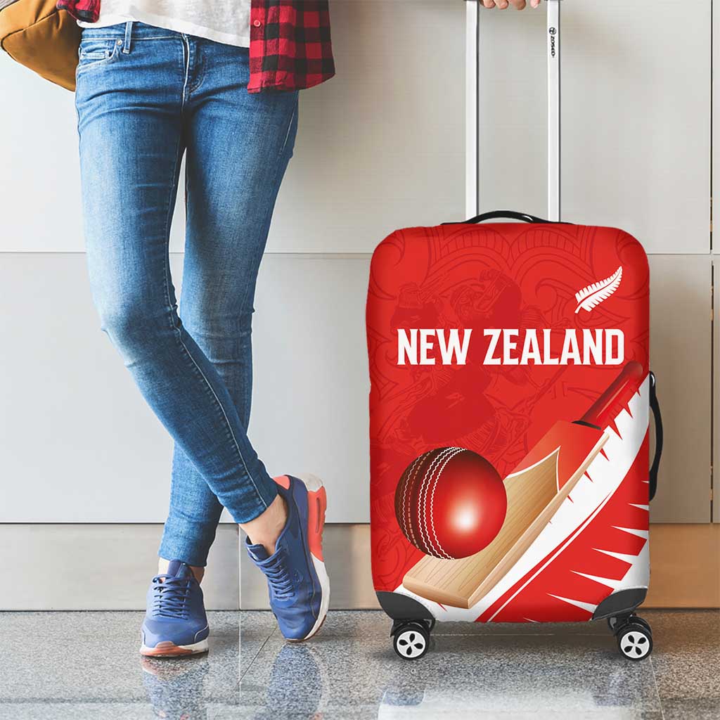 New Zealand Cricket Luggage Cover Kiwi Birds Haka Dance Red Fern Sporty Style LT03 - Polynesian Pride