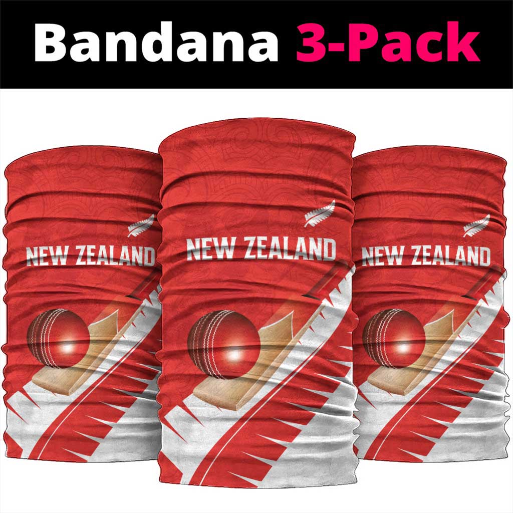 New Zealand Cricket Neck Gaiter Kiwi Birds Haka Dance Red Fern Sporty Style LT03 package One Size: 25*50cm Red - Polynesian Pride