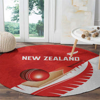 New Zealand Cricket Round Carpet Kiwi Birds Haka Dance Red Fern Sporty Style LT03 - Polynesian Pride