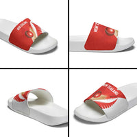 New Zealand Cricket Slide Sandals Kiwi Birds Haka Dance Red Fern Sporty Style LT03 - Polynesian Pride