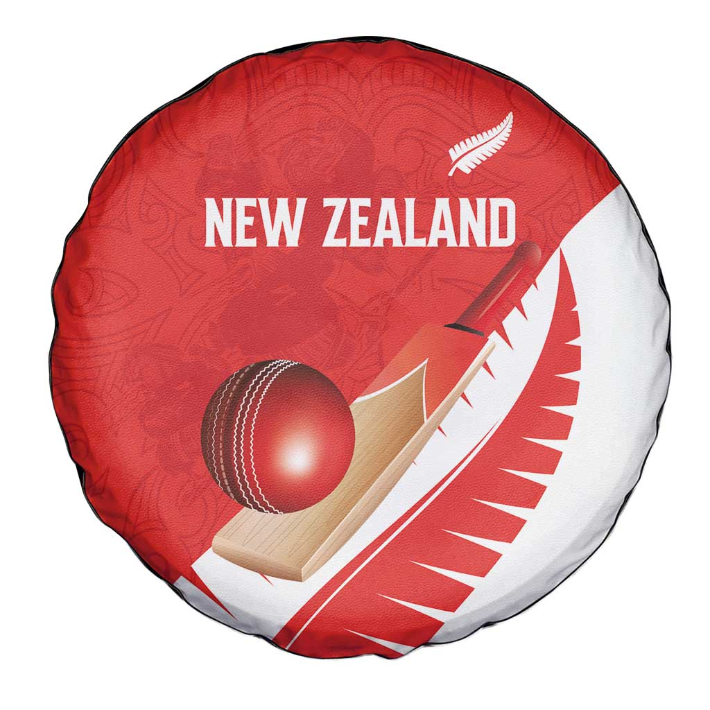 New Zealand Cricket Spare Tire Cover Kiwi Birds Haka Dance Red Fern Sporty Style LT03 - Polynesian Pride