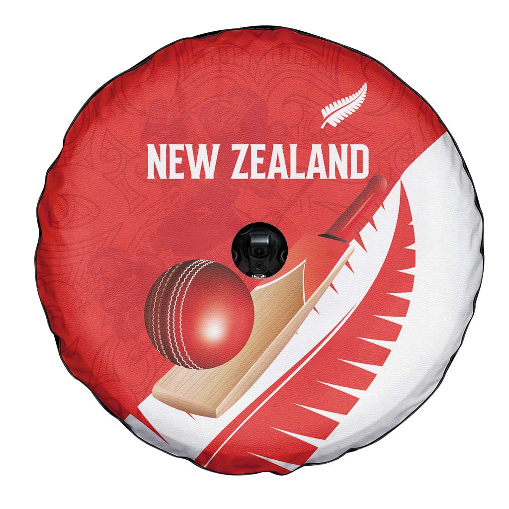 New Zealand Cricket Spare Tire Cover Kiwi Birds Haka Dance Red Fern Sporty Style LT03 - Polynesian Pride