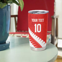 Custom New Zealand Cricket Tumbler Cup Kiwi Birds Haka Dance Red Fern Sporty Style LT03 - Polynesian Pride