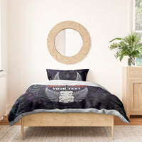 New Zealand Hei Tiki Bedding Set Maori Purple Papua Shell Pattern LT03 - Polynesian Pride