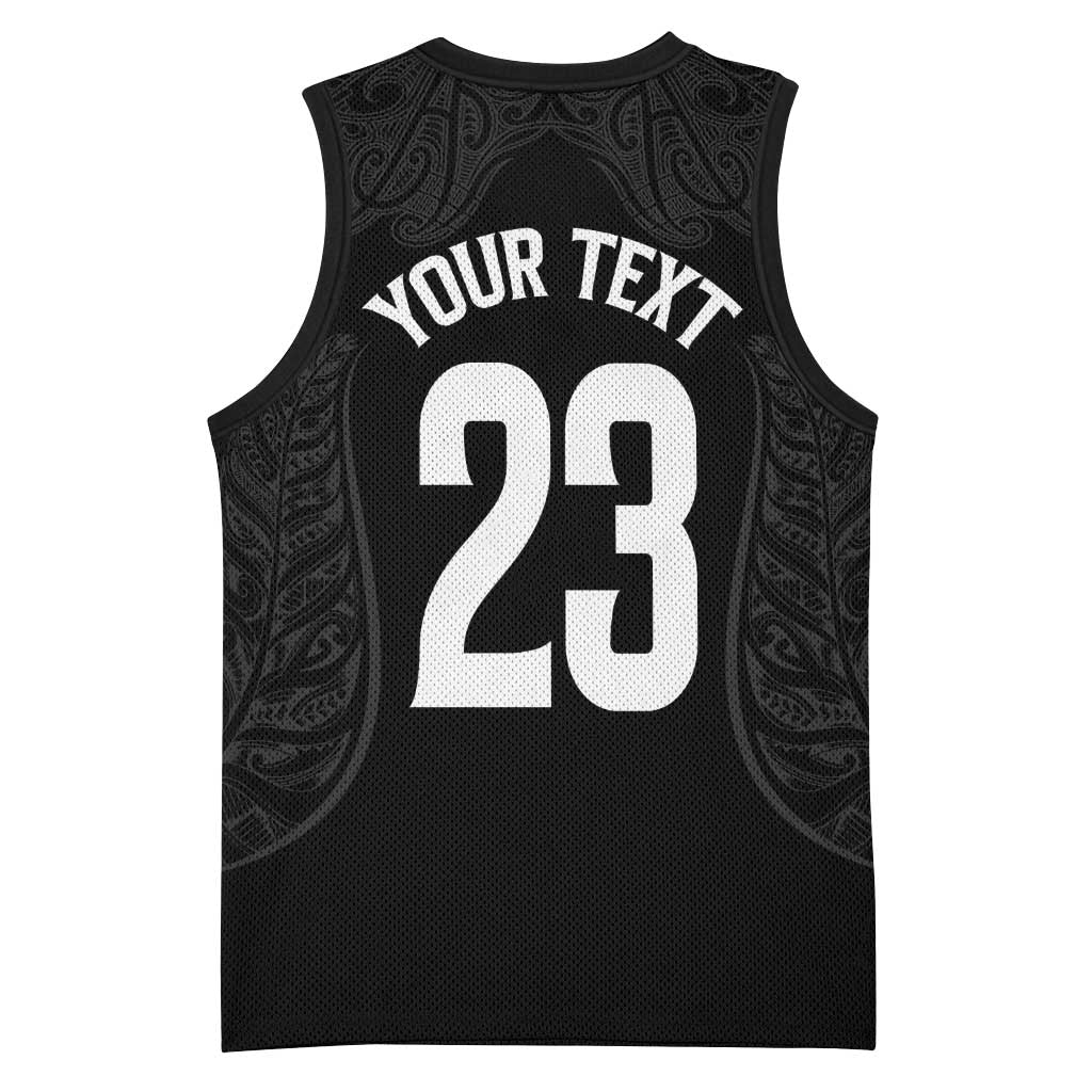 New Zealand Basketball Ta Moko Tribal Custom Basketball Jersey