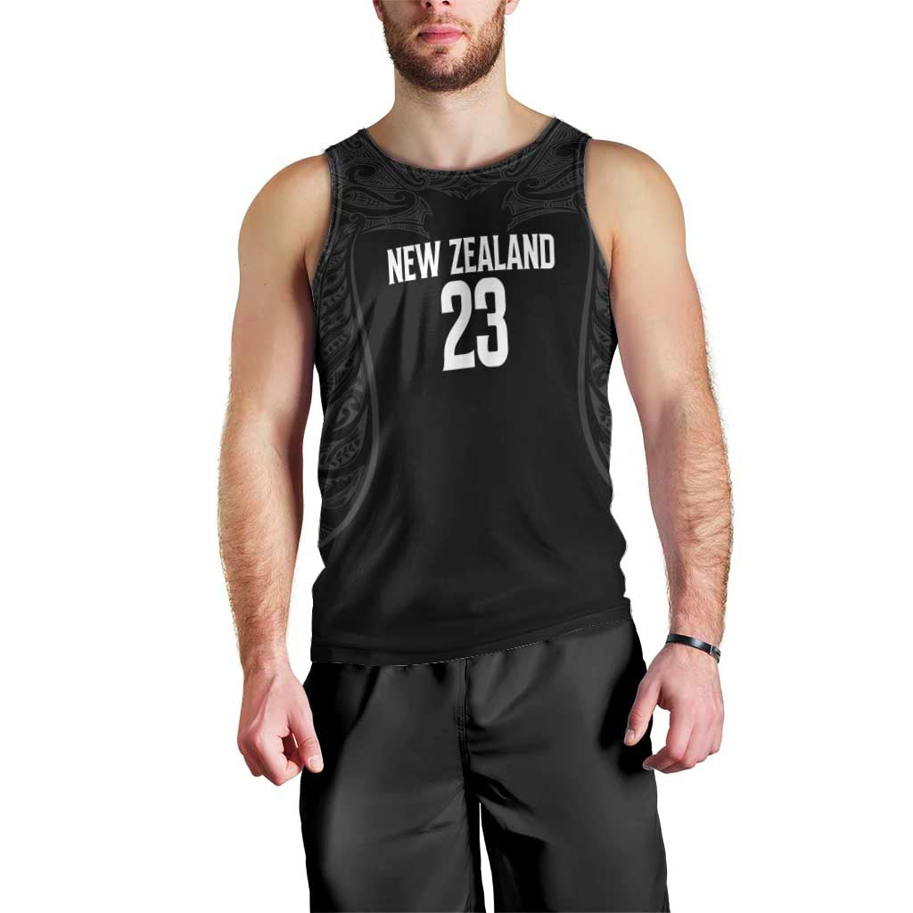 New Zealand Basketball Ta Moko Tribal Custom Men Tank Top