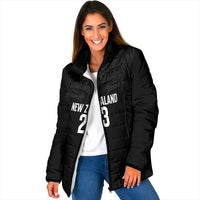 New Zealand Basketball Ta Moko Tribal Custom Padded Jacket