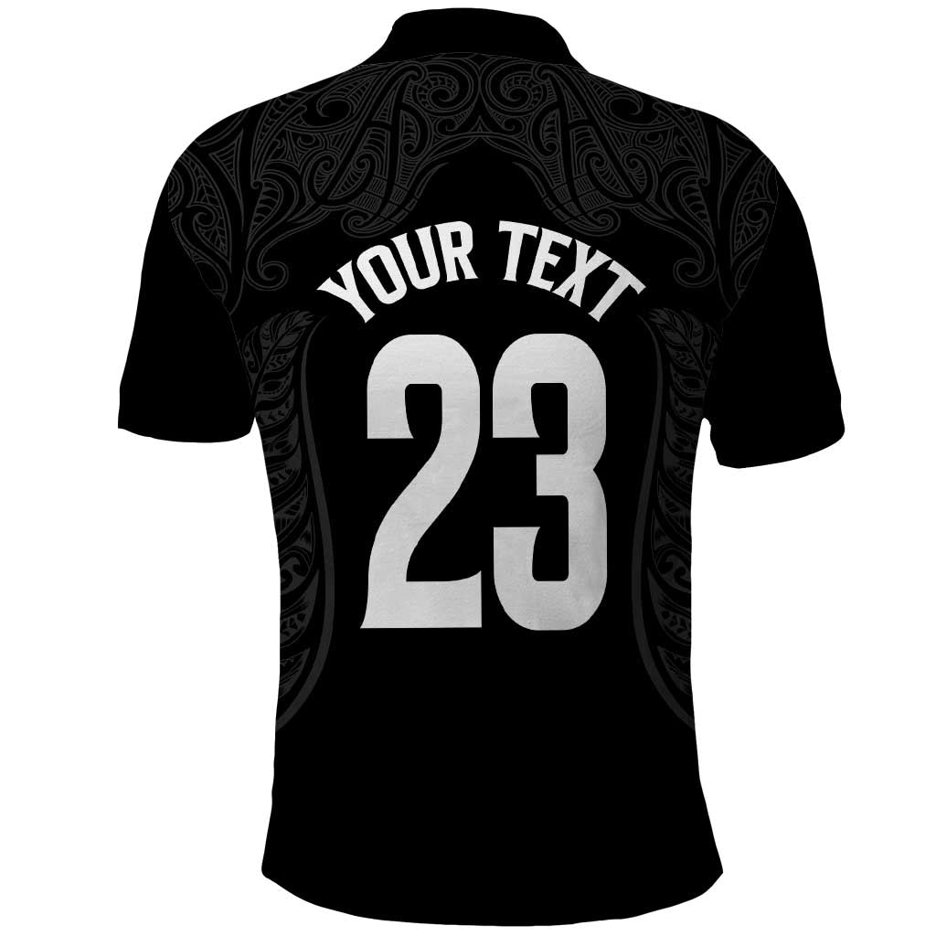 New Zealand Basketball Ta Moko Tribal Custom Polo Shirt