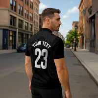 New Zealand Basketball Ta Moko Tribal Custom Zipper Polo Shirt LT03 - Polynesian Pride