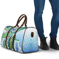 Aotearoa New Zealand Natural Plants Travel Bag Pohutukawa with Silver Ferns Koru Frond Maori Tattoos LT03 - Polynesian Pride