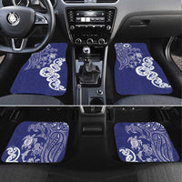 New Zealand Sea Animals with Maori Tribal Tattoo Car Mats Blue Color