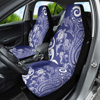 New Zealand Sea Animals with Maori Tribal Tattoo Car Seat Cover Blue Color LT03 - Polynesian Pride