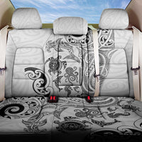New Zealand Sea Animals with Maori Tribal Tattoo Back Car Seat Cover White Color LT03 One Size White - Polynesian Pride