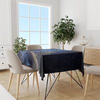 New Zealand Tui Bird Matariki Tablecloth Maori New Year with Galaxy Fern