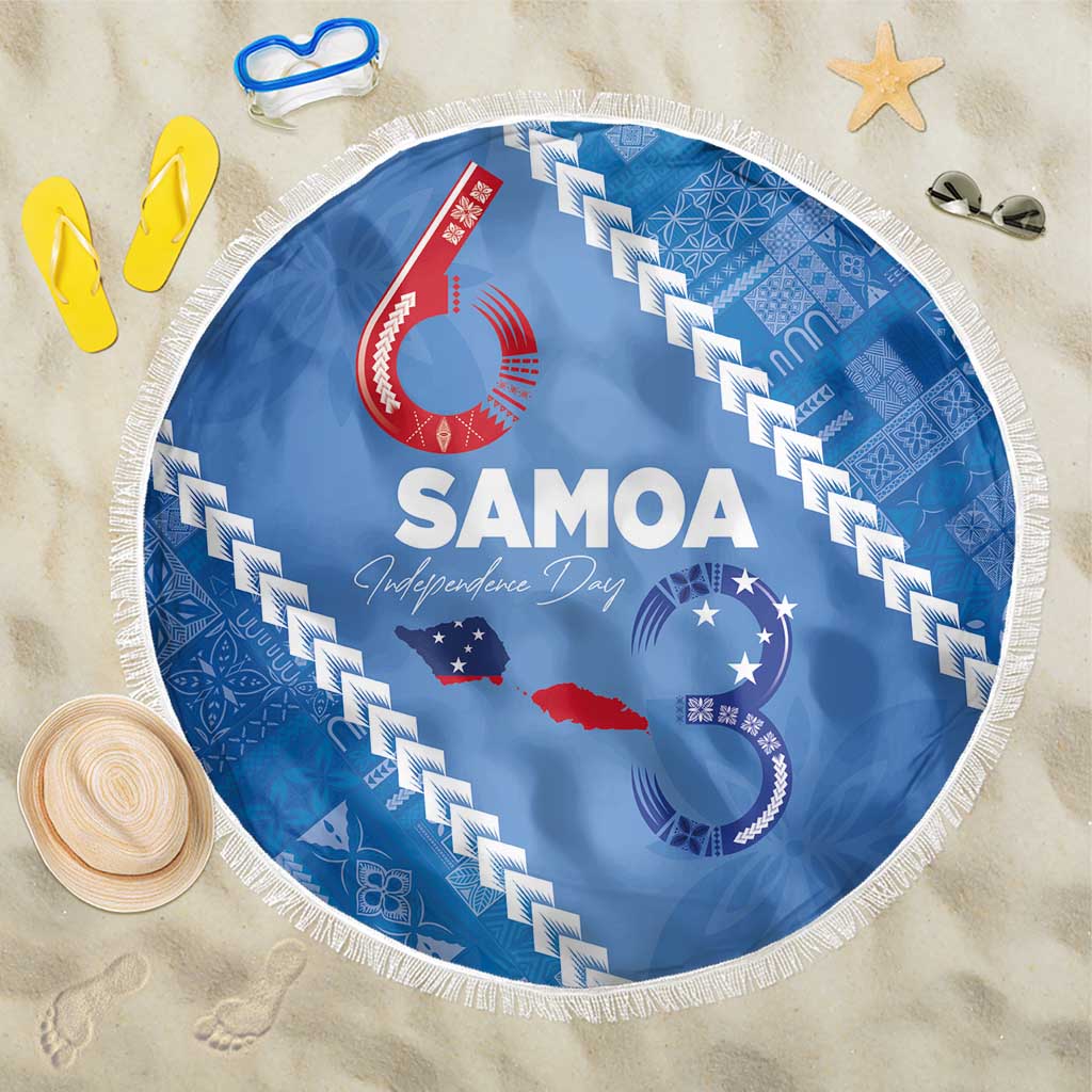 Samoa Independence Day Beach Blanket Anniversary 63th-Siapo Art