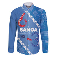 Samoa Independence Day Family Matching Short Sleeve Bodycon Dress and Hawaiian Shirt Anniversary 63th-Siapo Art