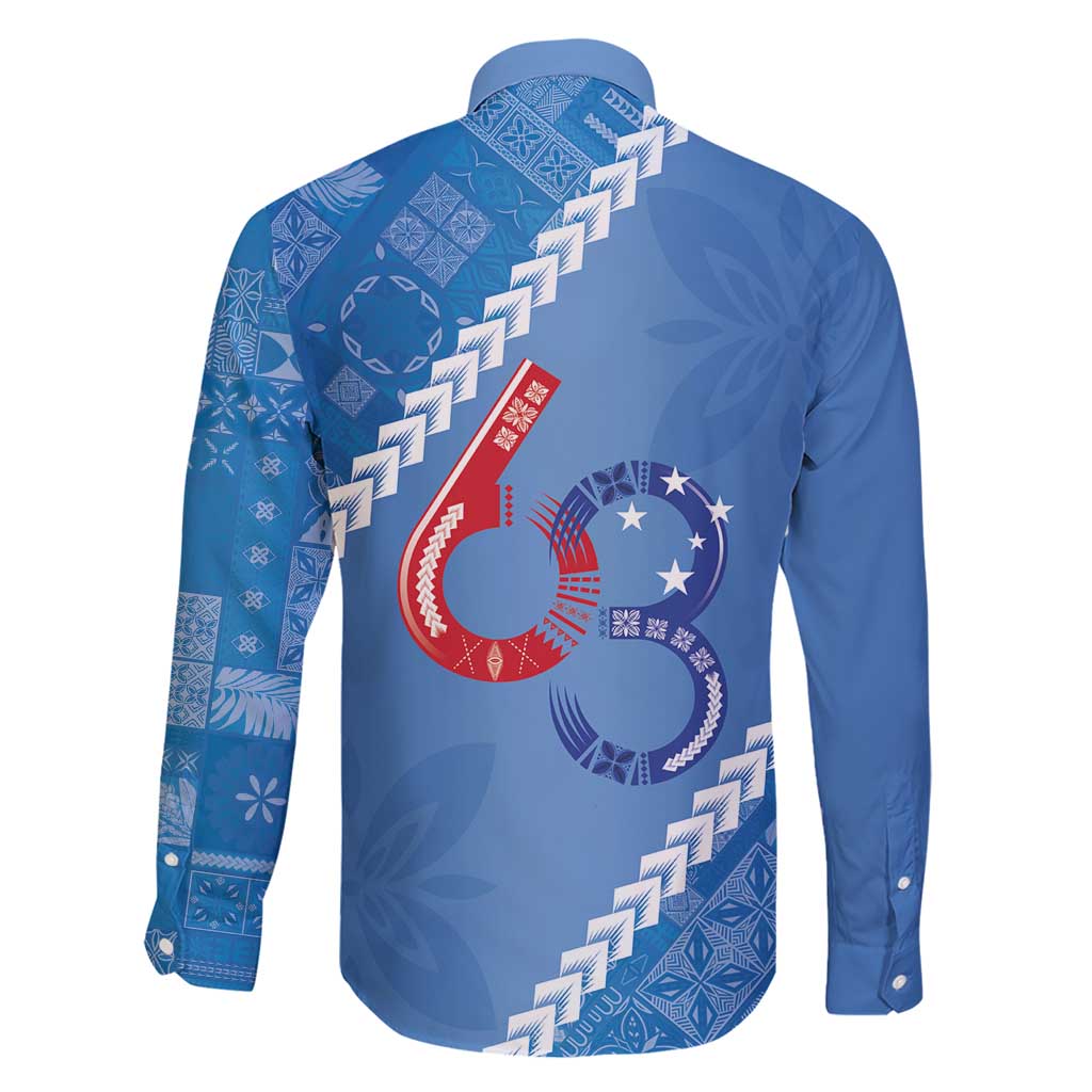 Samoa Independence Day Family Matching Short Sleeve Bodycon Dress and Hawaiian Shirt Anniversary 63th-Siapo Art