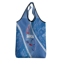 Samoa Independence Day Grocery Bag Anniversary 63th-Siapo Art