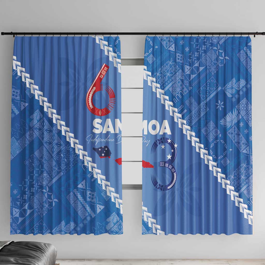 Samoa Independence Day Window Curtain Anniversary 63th-Siapo Art