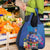 Fiji Bula Grocery Bag Tropical Plants with Palm Tree and Iguana Colorful