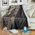 Fiji Traditional Masi Blanket Tapa Art Palm Leaves Pattern