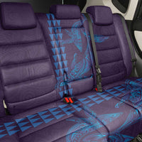 Aloha Hawaii Whale Kakau and Polynesian Tattoo Back Car Seat Cover Purple Color