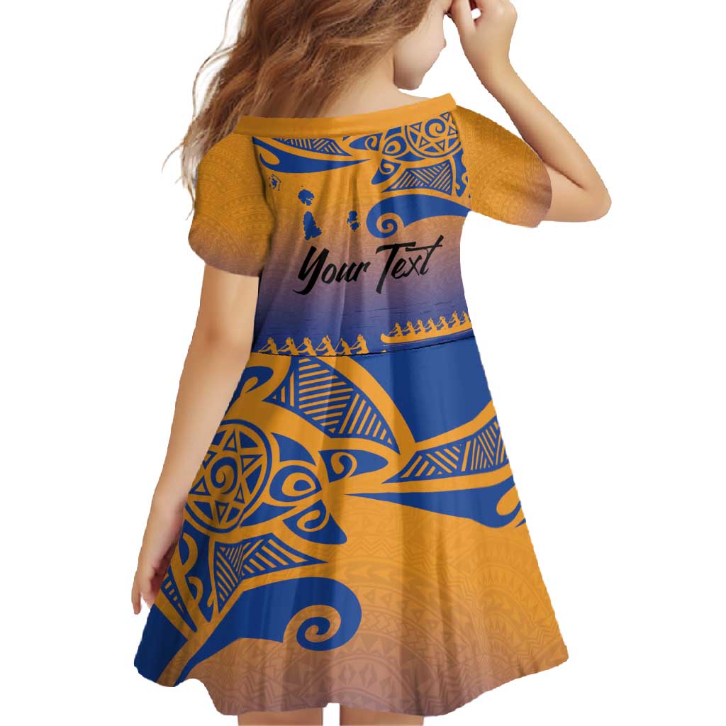 Personalised Hawaiki Nui Va'a French Polynesian Pattern Family Matching Tank Maxi Dress and Hawaiian Shirt Sunset Color LT03 - Polynesian Pride