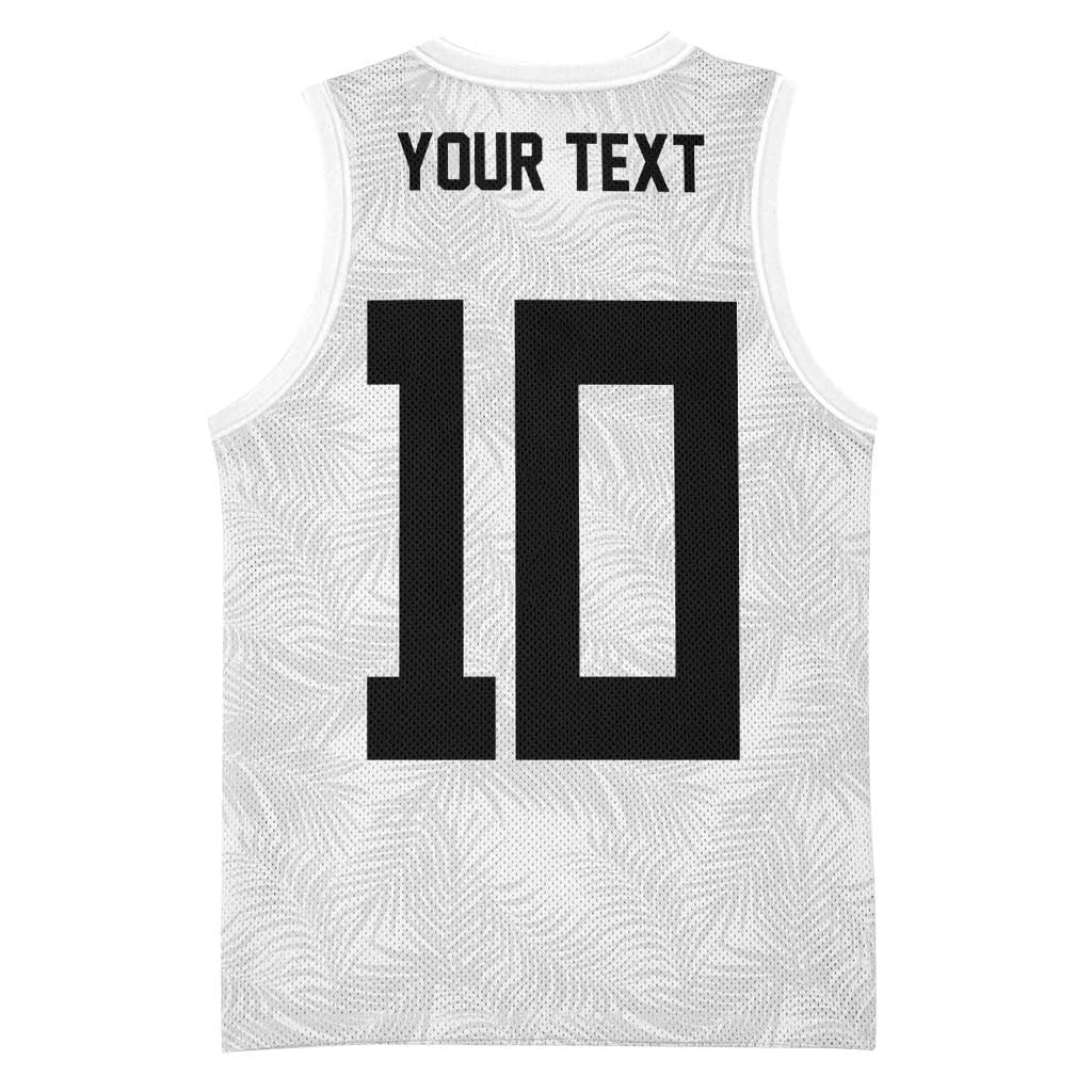 Custom Rugby Fiji Basketball Jersey Fijian Masi Tribal Sporty Style White Color LT03 - Polynesian Pride