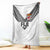 Rugby Fiji Blanket Fijian Masi Tribal Sporty Style White Color - Polynesian Pride