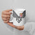 Custom Rugby Fiji Ceramic Mug Fijian Masi Tribal Sporty Style White Color - Polynesian Pride