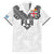 Custom Rugby Fiji Family Matching Off Shoulder Maxi Dress and Hawaiian Shirt Fijian Masi Tribal Sporty Style White Color - Polynesian Pride